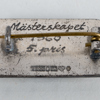 JUBILEUMSMYNT SAMT BROSCHER, 6 st, silver och emalj, 1900-tal