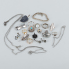 SAMLING SMYCKEN, 17 st, silver, 1900-tal