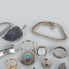 SAMLING SMYCKEN, 17 st, silver, 1900-tal