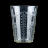 VAS, glas, 1900-tal, med etsad dekor av fåglar