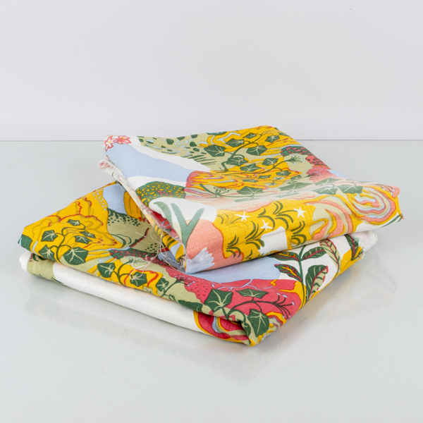 JOSEF FRANK, 2 st tyger, linne, "Anakreon", Firma Svenskt Tenn