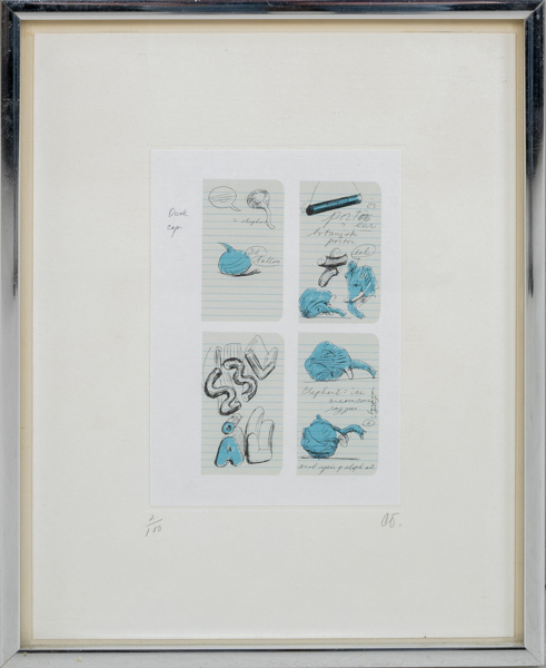 CLAES OLDENBURG (1929-2022), färglitografi, monogramsignerad och numrerad 2/100