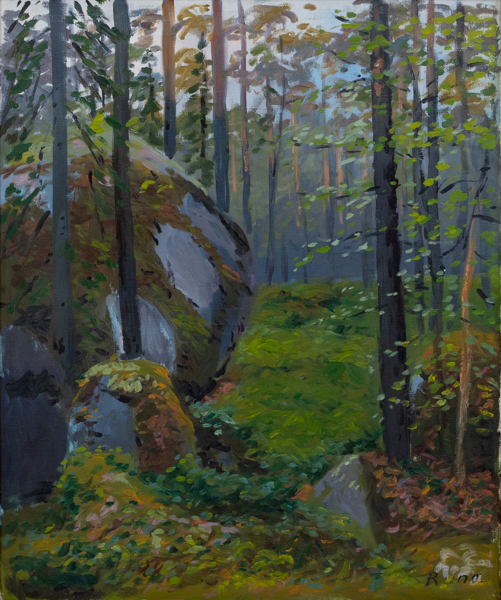 ANSHELM RUNO NILSSON (född ?), olja på duk, signerad
