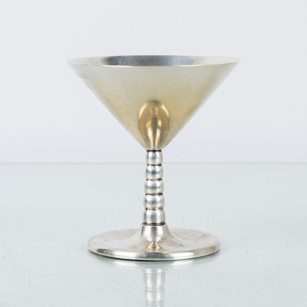 COCKTAILGLAS, silver, CG Hallberg, Stockholm 1937