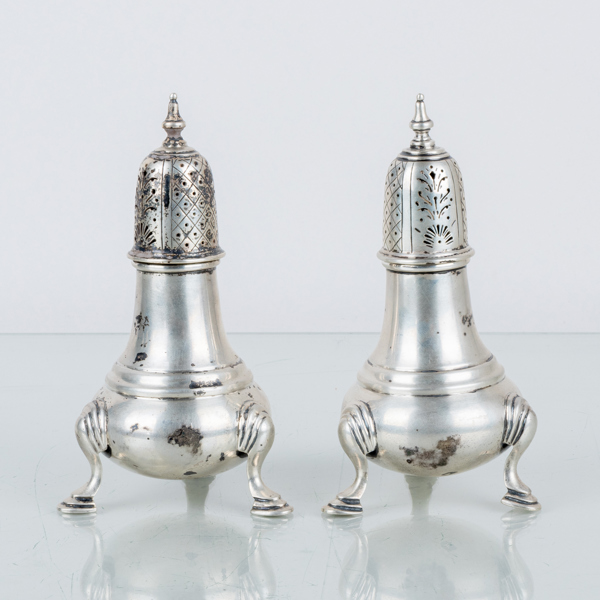 STRÖARE, 1 par, silver, London, England 1907
