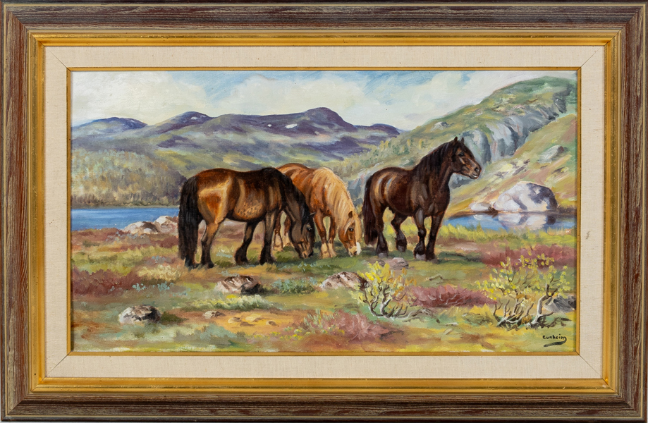  HALVOR GUNHEIM TORSTENSEN (född ?), olja på duk, signerad
