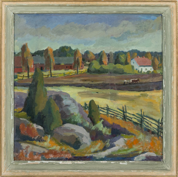 IVAN RING (1899-1969), olja på pannå, monogramsignerad