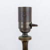BORDSLAMPOR, 1 par, patinerad brons, art dèco, modell 58, GAB, 1930-tal