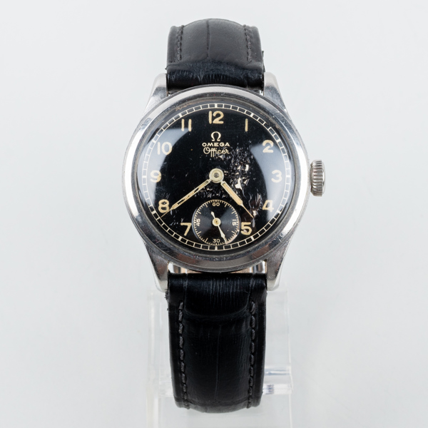 OMEGA, Officer, armbandsur, stål, 1940-tal