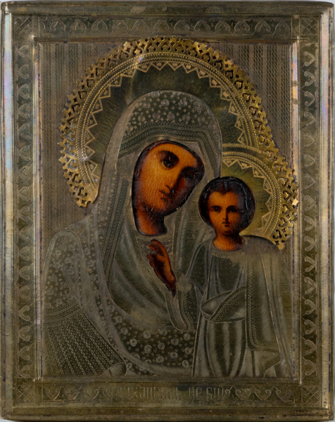 IKON, med rizza, 1800-/1900-tal
