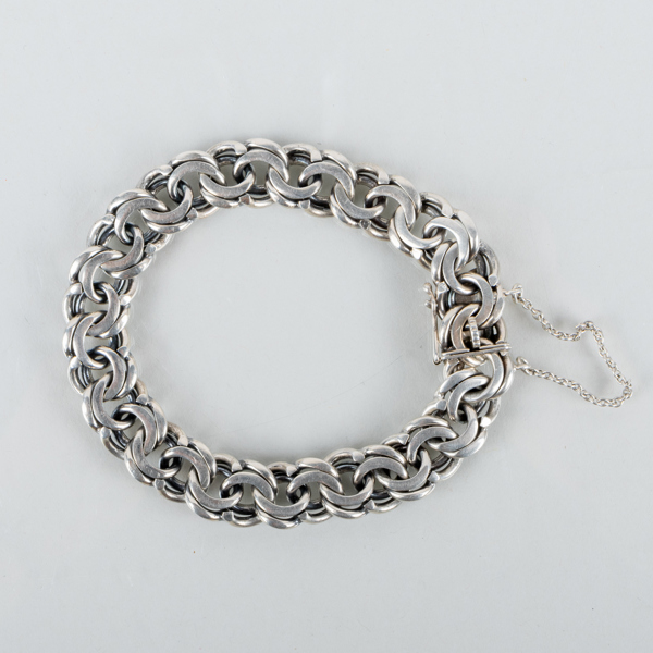 ARMBAND, silver, Victor Janson, Lindesberg 1959