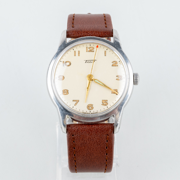 TISSOT, herrarmbandsur, stål, 1900-talets mitt
