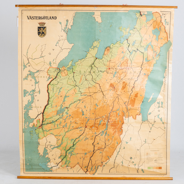 SKOLPLANSCH, Västergötland,1900-talets första hälft