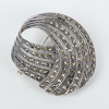 BROSCH, silver, med markasiter, 1900-talets första hälft