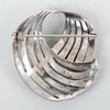 BROSCH, silver, med markasiter, 1900-talets första hälft