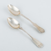 KAFFESKEDAR, 2 st, silver, 1700-/1800-tal