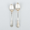 KAFFESKEDAR, 2 st, silver, 1700-/1800-tal