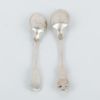 KAFFESKEDAR, 2 st, silver, 1700-/1800-tal