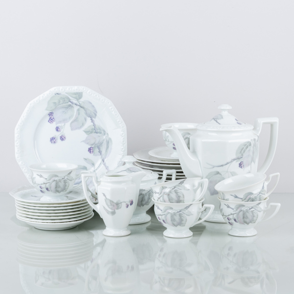 KAFFESERVIS, 23 del, porslin, "Maria Björnbär", Rosenthal