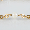 ARMBAND, 18k guld, med pärlor, tot vikt ca 5,4 g