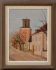 UNO DE WOON (1909-1988), olja på pannå, signerad