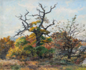 NILS CARLSTEDT (1898-1980), olja på pannå, signerad