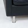 SOFFA, "Johan", Dux, svart läder, 2000-tal