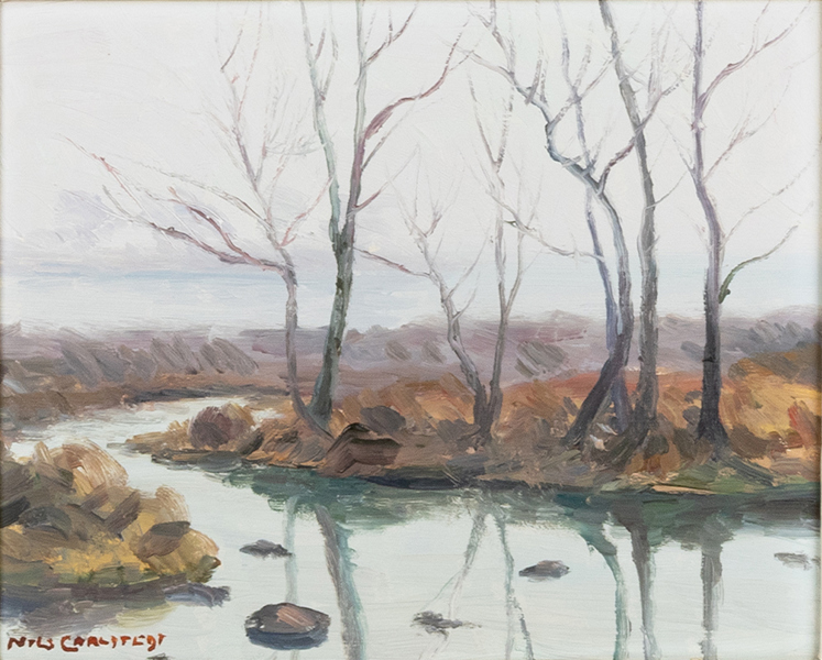 NILS CARLSTEDT (1898-1980), olja på pannå, signerad