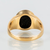 KLACKRING, 18k guld, K&EC 1954, med svart onyx