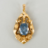 HÄNGE, 18k guld, med akvamarin, GD & Co, 1900-talets mitt