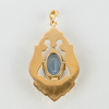 HÄNGE, 18k guld, med akvamarin, GD & Co, 1900-talets mitt