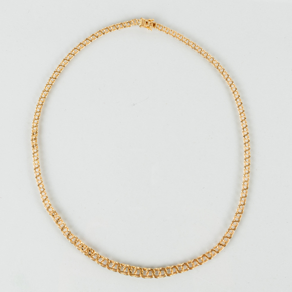 COLLIER, 18k guld, stämplar SEF
