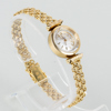 ARMBANDSUR, Omega De Ville, 18k guld resp doublé, armlänk med svenska stämplar ÄSA 1974