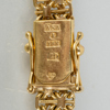 ARMBANDSUR, Omega De Ville, 18k guld resp doublé, armlänk med svenska stämplar ÄSA 1974