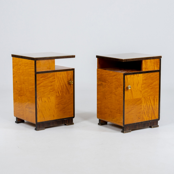 SÄNGBORD, 1 par, art déco, sannolikt 1920-/30-tal
