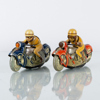 PLÅTLEKSAKER, 2 st motorcyklar, Schuco, Tyskland, 1950-tal