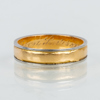 RING, 18k tvåfärgat guld, CG Hallberg, Stockholm 1947