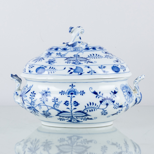 TERRIN, porslin, lökmönstret, Meissen, Tyskland, 1900-talets andra hälft