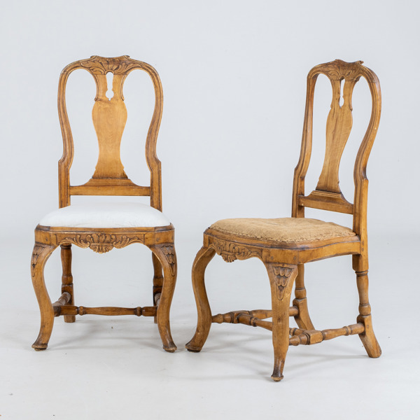 STOLAR, 1 par, rokoko, 1700-tal