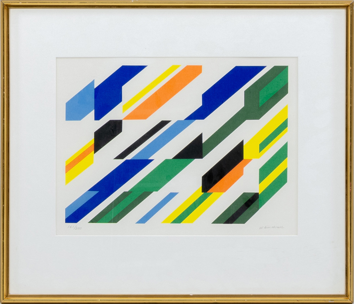 WILHELM LINDWALL (1924-2005), färglitografi, signerad och numrerad 161/200