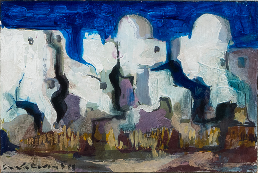 ALFONS SAURA (född 1929), olja på pannå, signerad