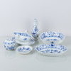 SERVISDELAR, 6 st, porslin, lökmönstret, Meissen, Tyskland, 1900-talets andra hälft