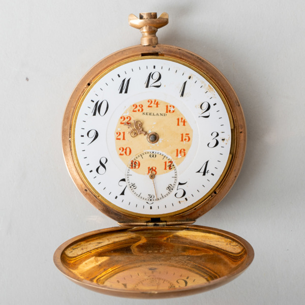 FICKUR, 14k guld, savonett, Seeland, 1900-talets första hälft