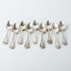 KAFFESKEDAR, 9 st, silver, "Gammalfransk", GAB, Stockholm 1917