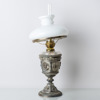 BORDSFOTOGENLAMPA, metall och glas, 1800-/1900-tal