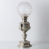 BORDSFOTOGENLAMPA, metall och glas, 1800-/1900-tal