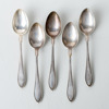 KAFFESKEDAR, 5 st, silver, "Svensk spets", CG Hallberg, Stockholm 1920