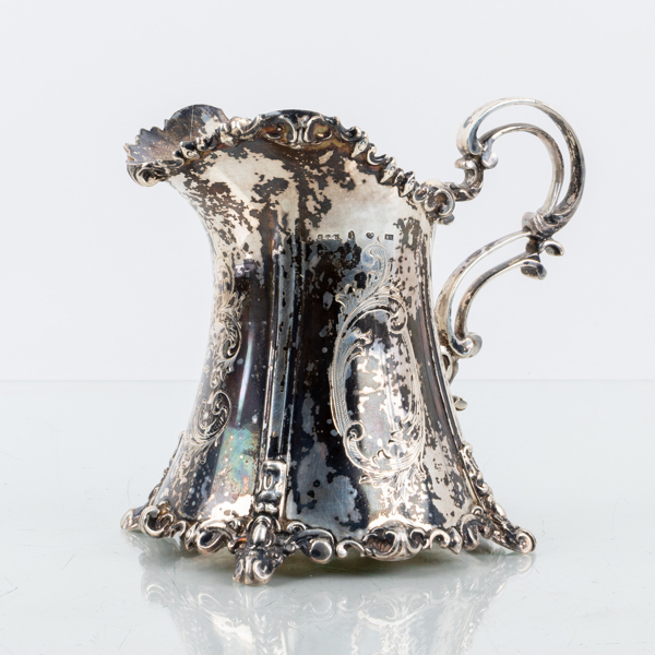 GUSTAF THEODOR FOLKER, gräddkanna, silver, Stockholm 1856