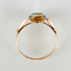 RING, 18k guld, med akvamarin, svenska stämplar 1962