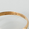 RING, 18k guld, med akvamarin, svenska stämplar 1962